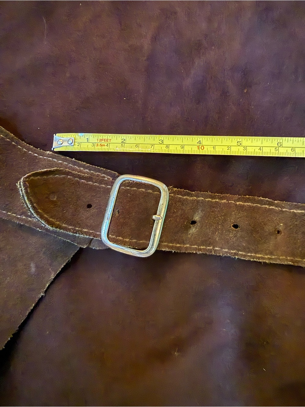 Whitman Full CHAPS Brown Suede - see measurements - Picture 10 of 16